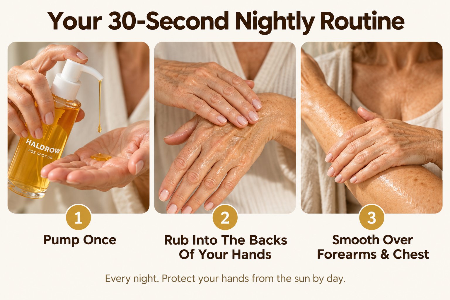 How to use Haldrow Age Spot Oil