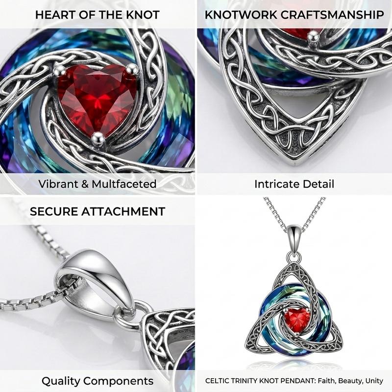 Witch knot and heart details