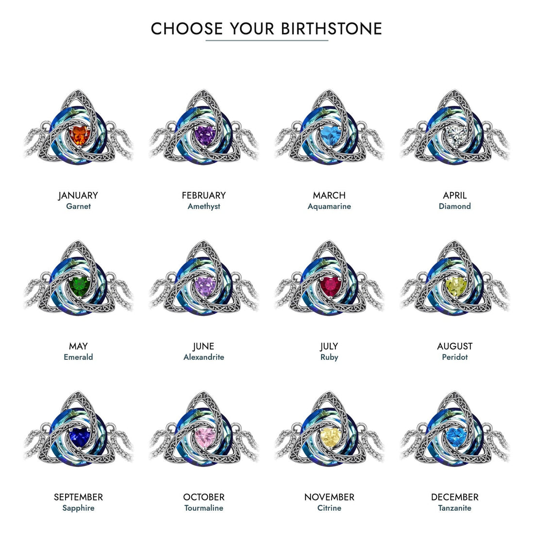 Witch Knot Birthstone Bracelet
