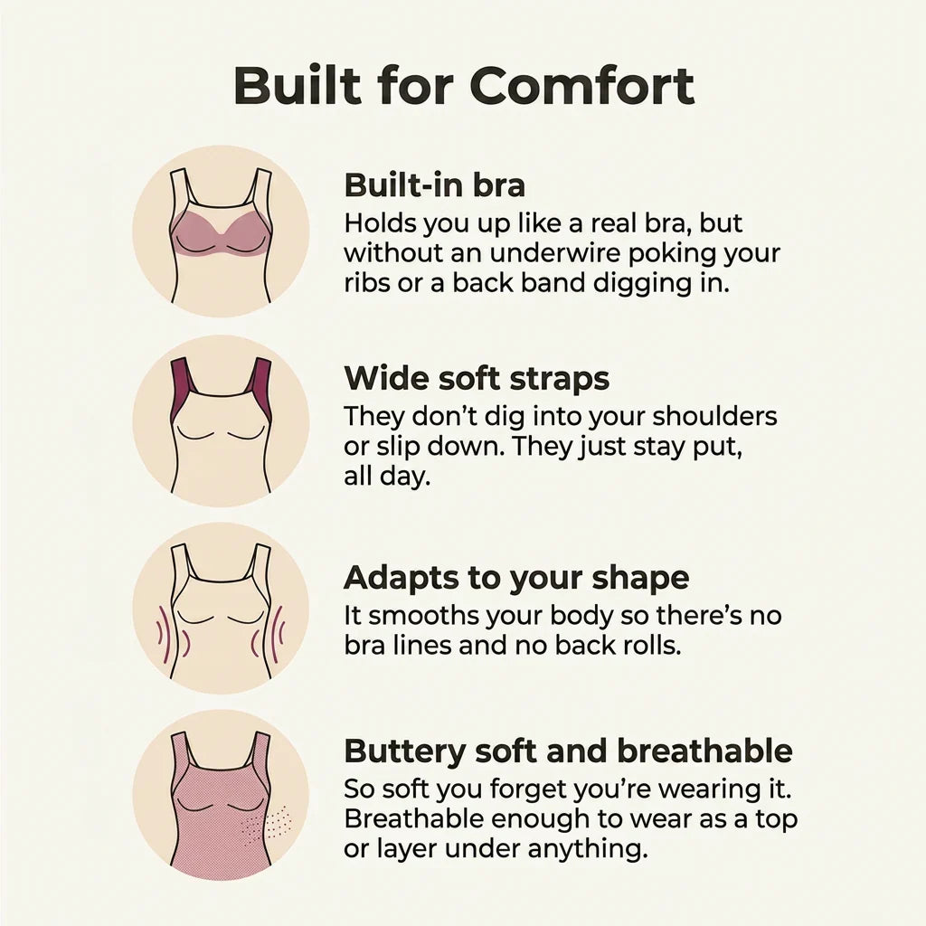 Haldrow™ Built-In Bra Comfort Shaper Tank
