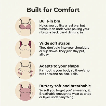 Haldrow™ Built-In Bra Comfort Shaper Tank