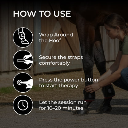 Haldrow™ Red Light Leg Wrap for Horses