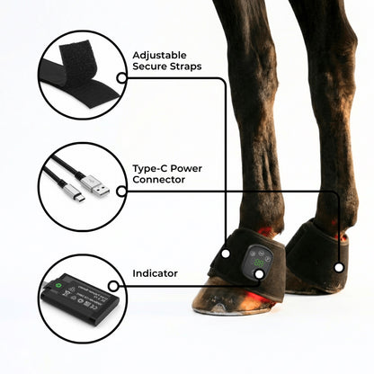 Haldrow™ Red Light Leg Wrap for Horses