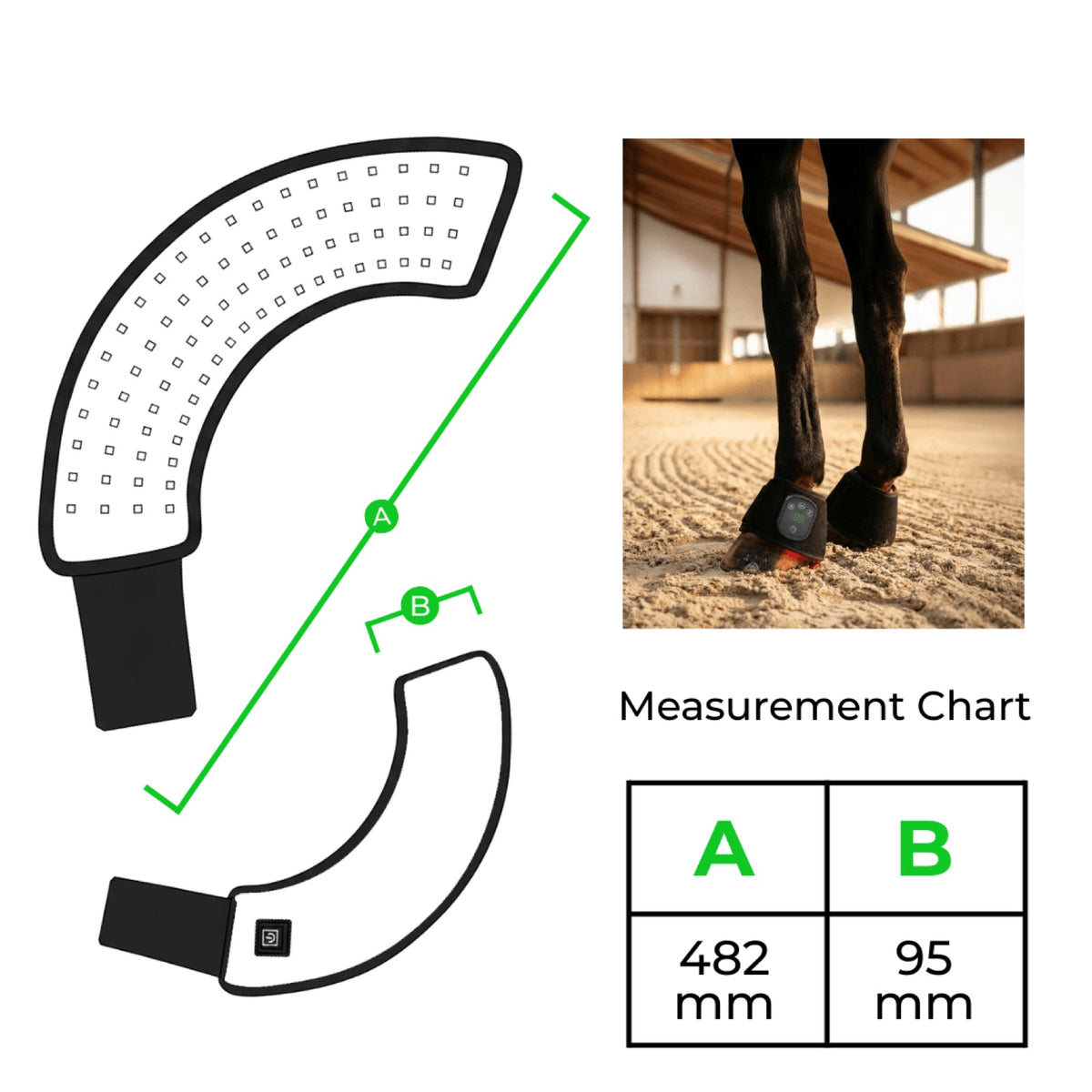 Haldrow™ Red Light Leg Wrap for Horses
