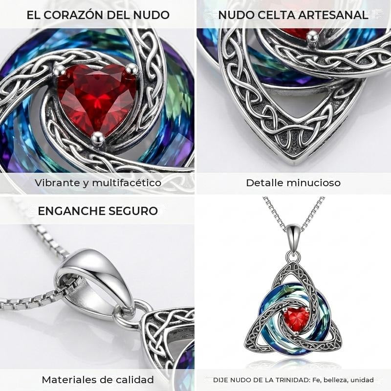 Detalles del nudo y del corazón