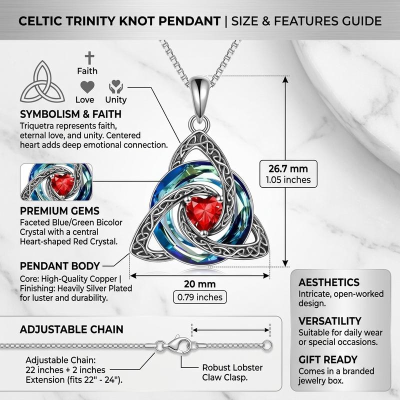 Necklace size and materials