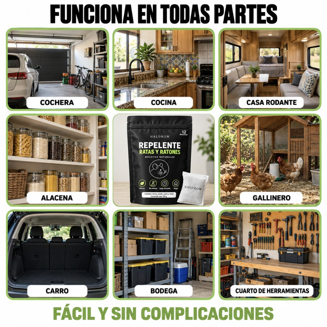 Bolsitas Repelentes para Ratas y Ratones