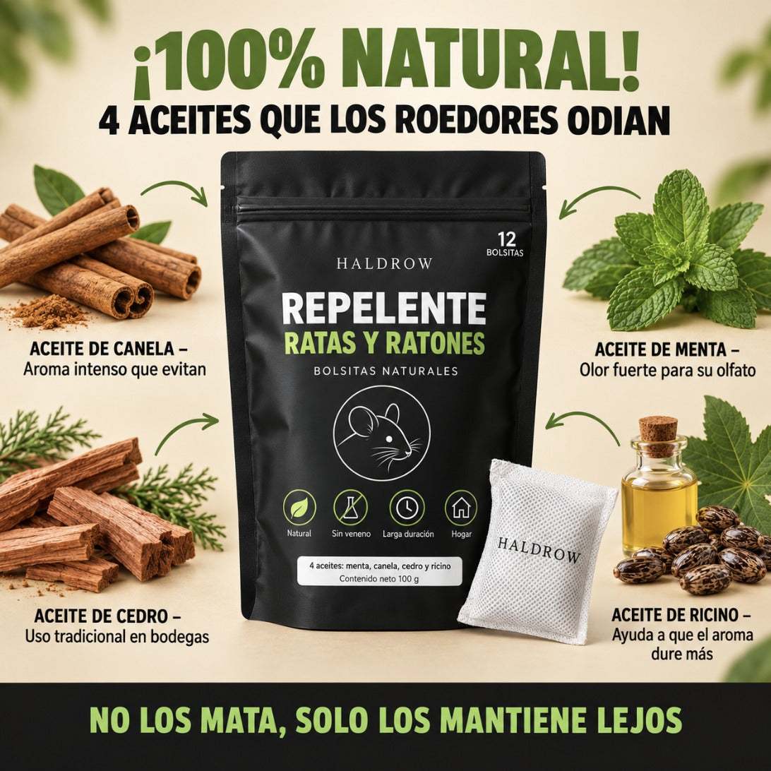 Bolsitas Repelentes para Ratas y Ratones