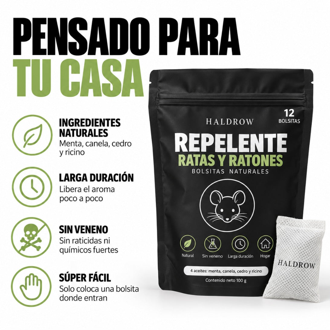 Bolsitas Repelentes para Ratas y Ratones