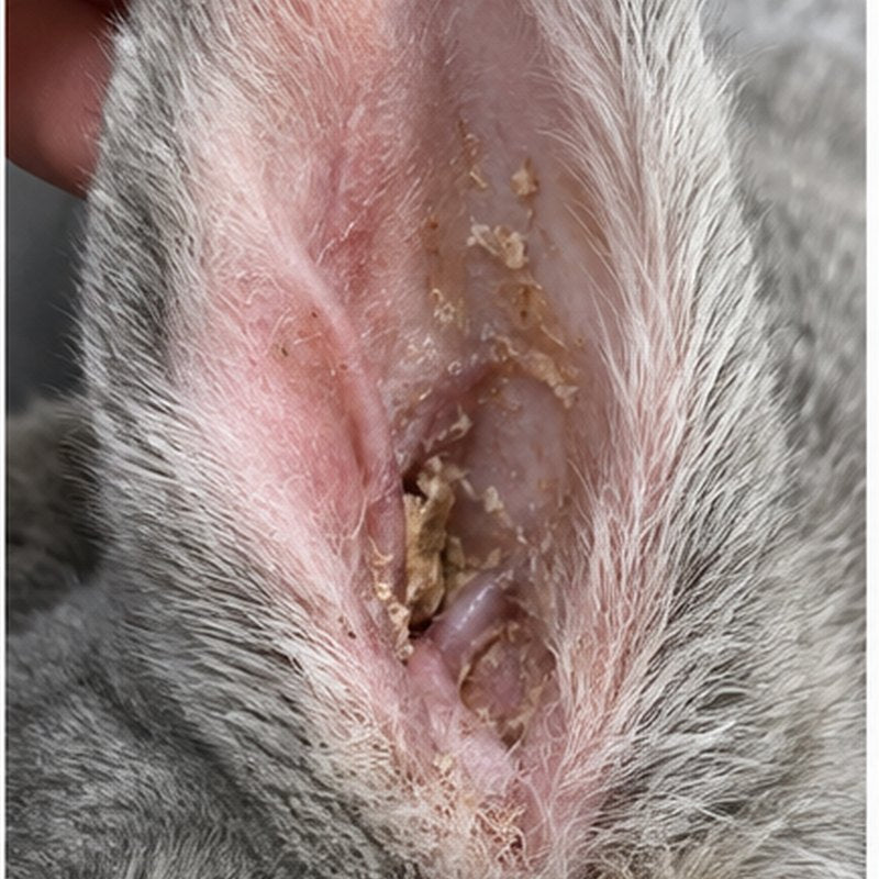 Week 2 ear mites rabbit